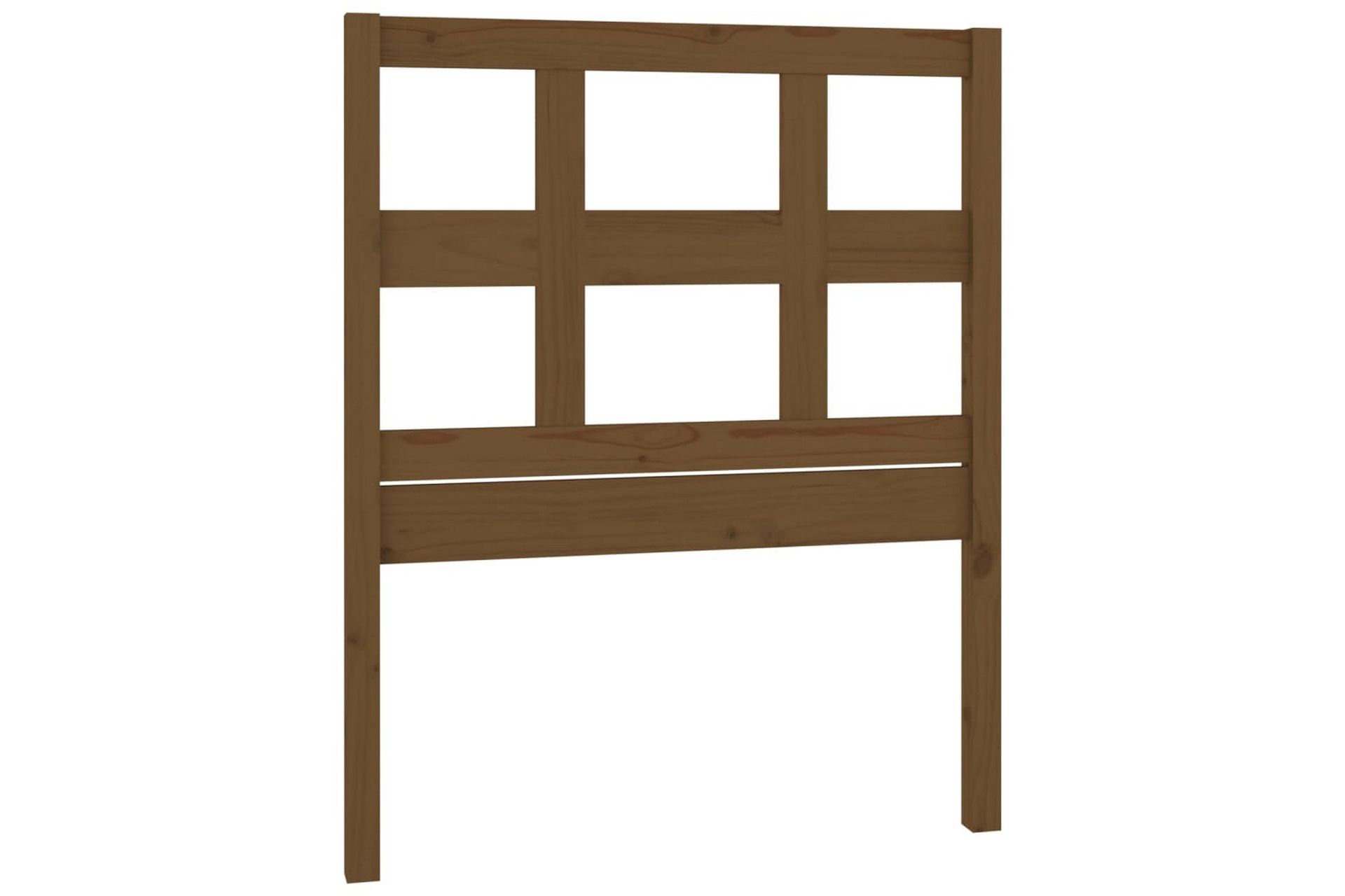 Sengegavl honningbrun 105,5x4x100 cm heltre furu - Brun - Møbler - Senger - Sengetilbehør & sengegavl - Sengegavl
