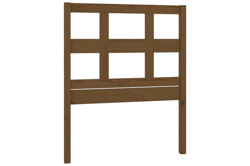 Sengegavl honningbrun 105,5x4x100 cm heltre furu - Brun - Møbler - Senger - Sengetilbehør & sengegavl - Sengegavl