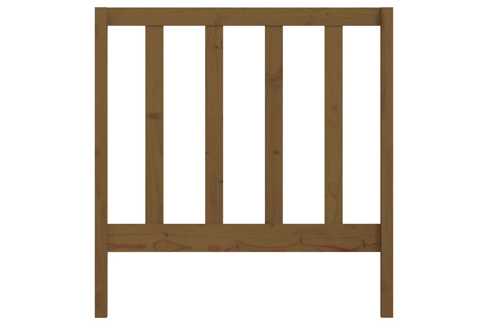 Sengegavl honningbrun 106x4x100 cm heltre furu - Brun - Møbler - Senger - Sengetilbehør & sengegavl - Sengegavl