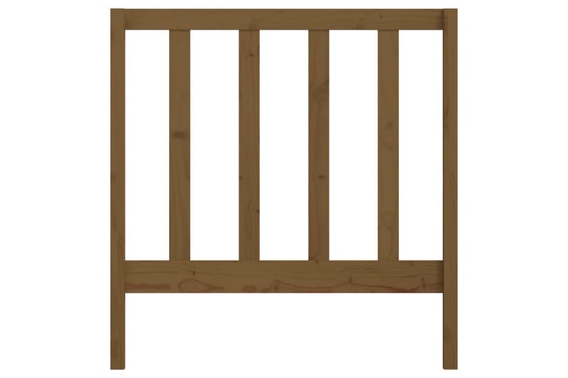Sengegavl honningbrun 106x4x100 cm heltre furu - Brun - Møbler - Senger - Sengetilbehør & sengegavl - Sengegavl