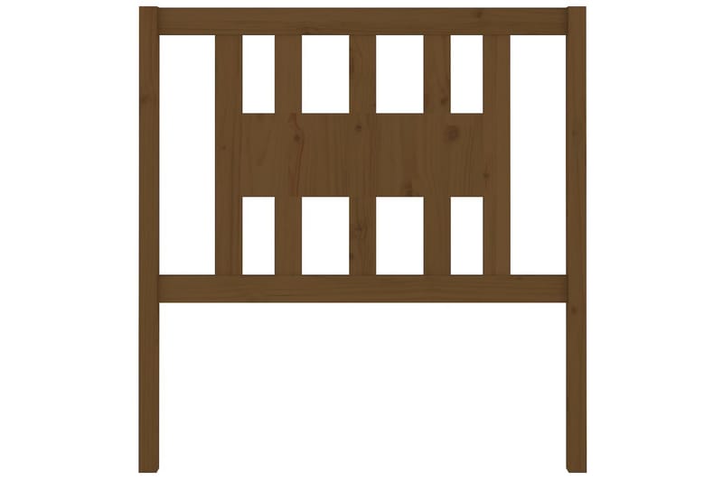 Sengegavl honningbrun 106x4x100 cm heltre furu - Brun - Møbler - Senger - Sengetilbehør & sengegavl - Sengegavl