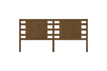 Sengegavl honningbrun 126x4x100 cm heltre furu - Brun - Møbler - Senger - Sengetilbehør & sengegavl - Sengegavl