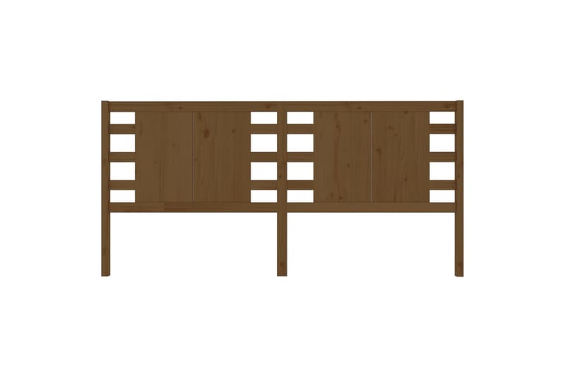 Sengegavl honningbrun 126x4x100 cm heltre furu - Brun - Møbler - Senger - Sengetilbehør & sengegavl - Sengegavl