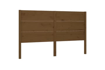 Sengegavl honningbrun 126x4x100 cm heltre furu - Brun - Møbler - Senger - Sengetilbehør & sengegavl - Sengegavl
