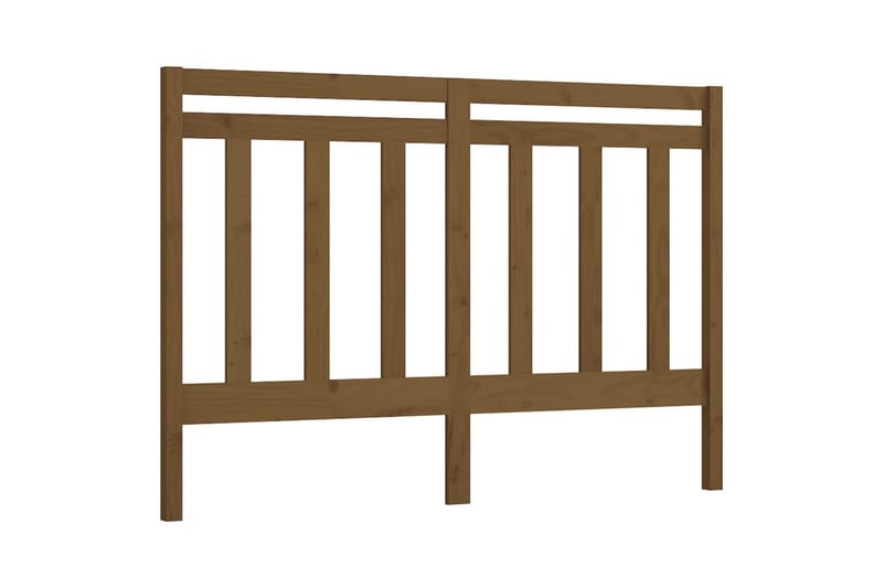 Sengegavl honningbrun 141x4x100 cm heltre furu - Brun - Møbler - Senger - Sengetilbehør & sengegavl - Sengegavl