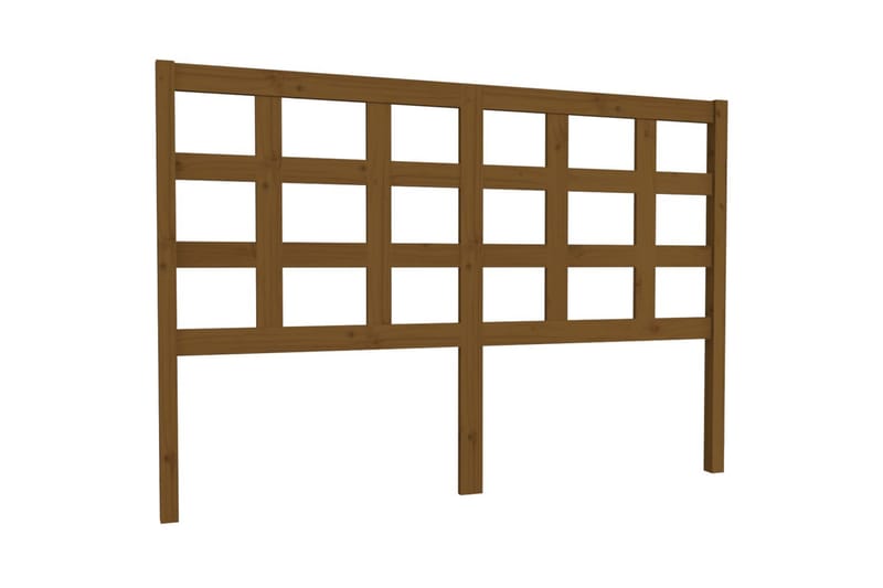 Sengegavl honningbrun 145,5x4x100 cm heltre furu - Brun - Møbler - Senger - Sengetilbehør & sengegavl - Sengegavl