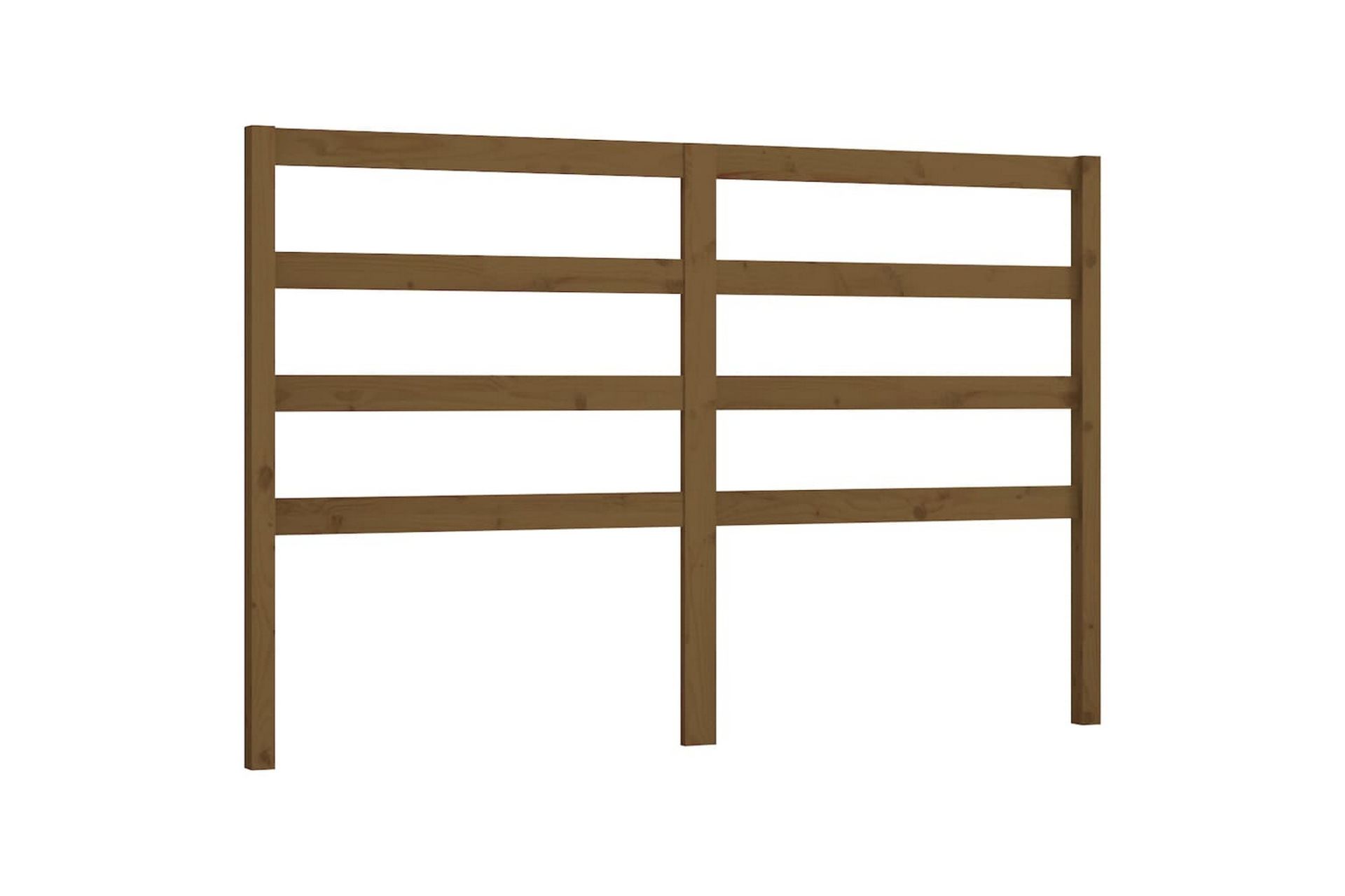 Sengegavl honningbrun 146x4x100 cm heltre furu - Brun - Møbler - Senger - Sengetilbehør & sengegavl - Sengegavl