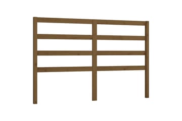 Sengegavl honningbrun 146x4x100 cm heltre furu - Brun - Møbler - Senger - Sengetilbehør & sengegavl - Sengegavl