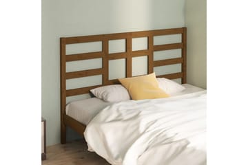 Sengegavl honningbrun 146x4x104 cm heltre furu - Brun - Møbler - Senger - Sengetilbehør & sengegavl - Sengegavl