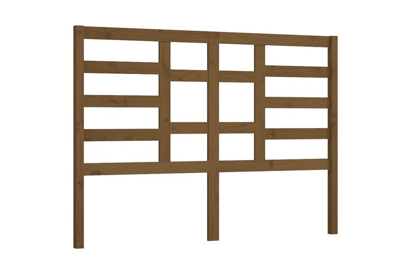 Sengegavl honningbrun 146x4x104 cm heltre furu - Brun - Møbler - Senger - Sengetilbehør & sengegavl - Sengegavl