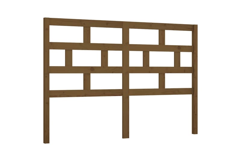 Sengegavl honningbrun 156x4x100 cm heltre furu - Brun - Møbler - Senger - Sengetilbehør & sengegavl - Sengegavl