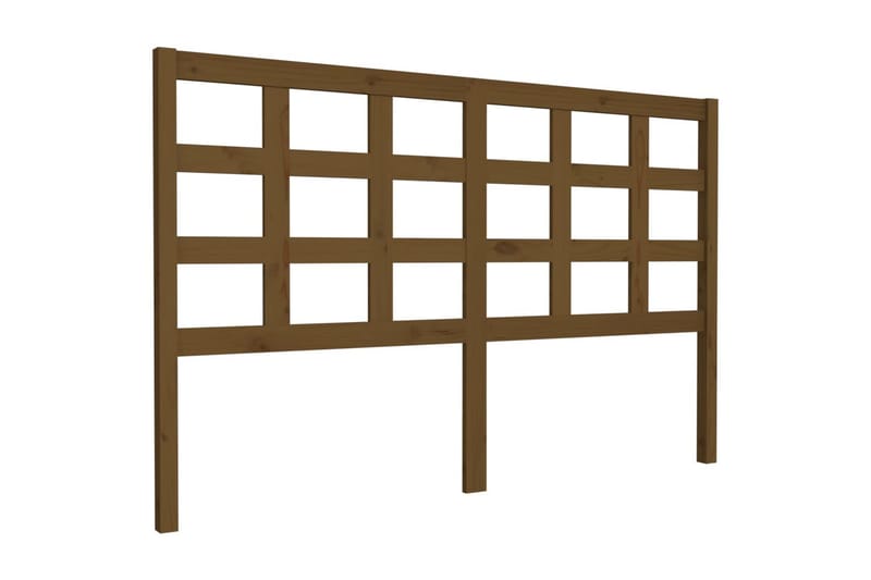 Sengegavl honningbrun 156x4x100 cm heltre furu - Brun - Møbler - Senger - Sengetilbehør & sengegavl - Sengegavl