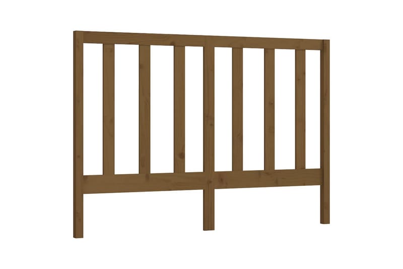 Sengegavl honningbrun 156x4x100 cm heltre furu - Brun - Møbler - Senger - Sengetilbehør & sengegavl - Sengegavl
