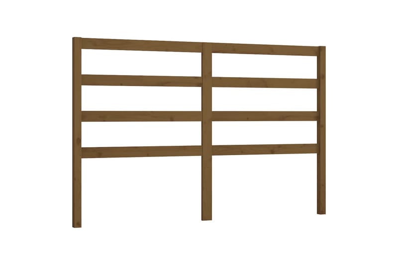 Sengegavl honningbrun 156x4x100 cm heltre furu - Brun - Møbler - Senger - Sengetilbehør & sengegavl - Sengegavl