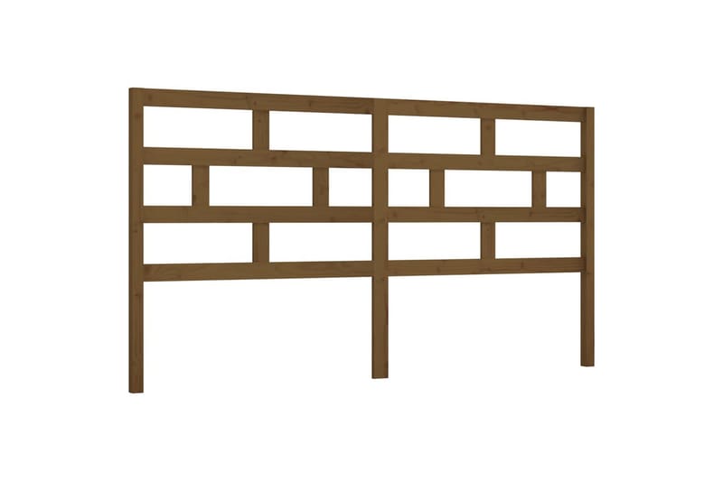 Sengegavl honningbrun 186x4x100 cm heltre furu - Brun - Møbler - Senger - Sengetilbehør & sengegavl - Sengegavl