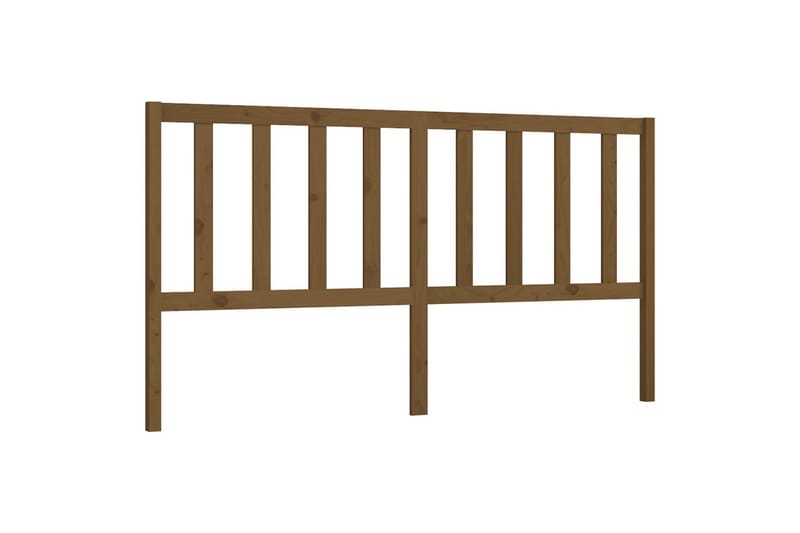 Sengegavl honningbrun 186x4x100 cm heltre furu - Brun - Møbler - Senger - Sengetilbehør & sengegavl - Sengegavl