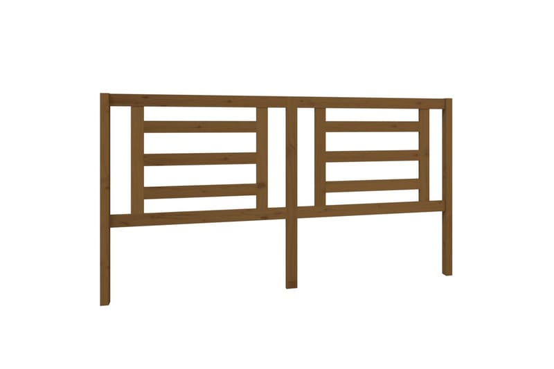 Sengegavl honningbrun 186x4x100 cm heltre furu - Brun - Møbler - Senger - Sengetilbehør & sengegavl - Sengegavl