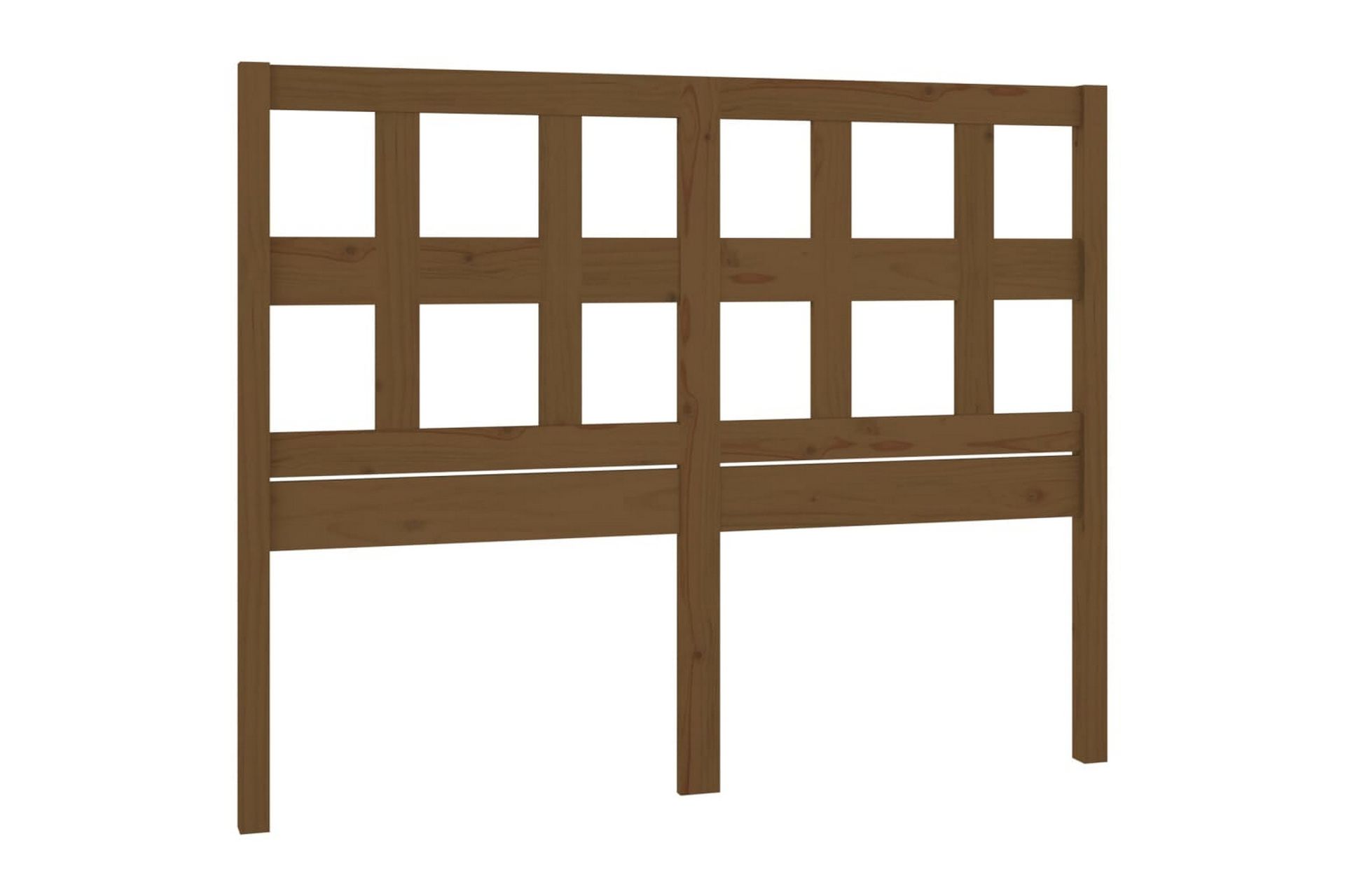 Sengegavl honningbrun 205,5x4x100 cm heltre furu - Brun - Møbler - Senger - Sengetilbehør & sengegavl - Sengegavl