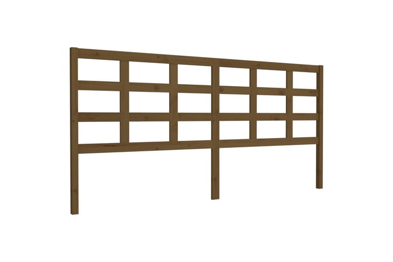 Sengegavl honningbrun 205,5x4x100 cm heltre furu - Brun - Møbler - Senger - Sengetilbehør & sengegavl - Sengegavl