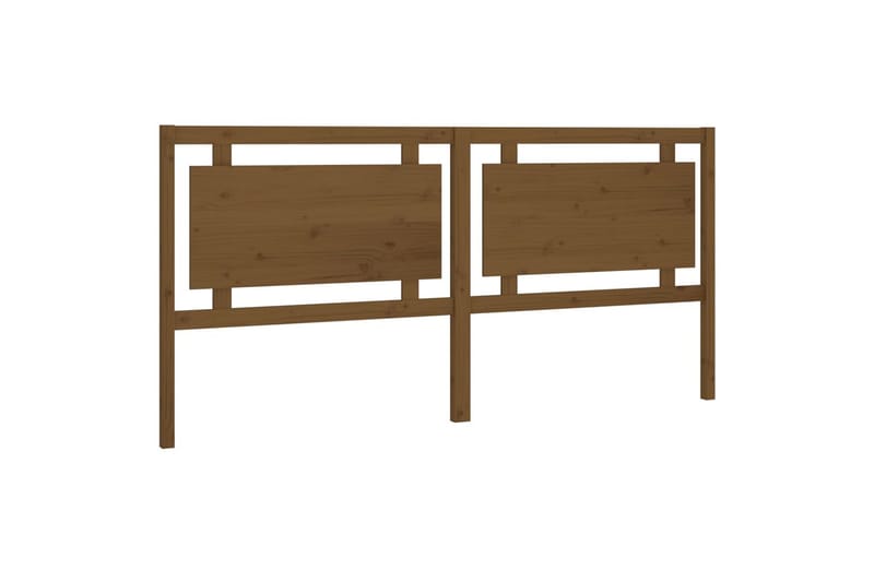Sengegavl honningbrun 205,5x4x100 cm heltre furu - Brun - Møbler - Senger - Sengetilbehør & sengegavl - Sengegavl