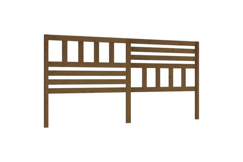 Sengegavl honningbrun 206x4x100 cm heltre furu - Brun - Møbler - Senger - Sengetilbehør & sengegavl - Sengegavl