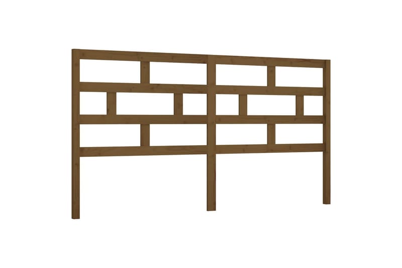 Sengegavl honningbrun 206x4x100 cm heltre furu - Brun - Møbler - Senger - Sengetilbehør & sengegavl - Sengegavl