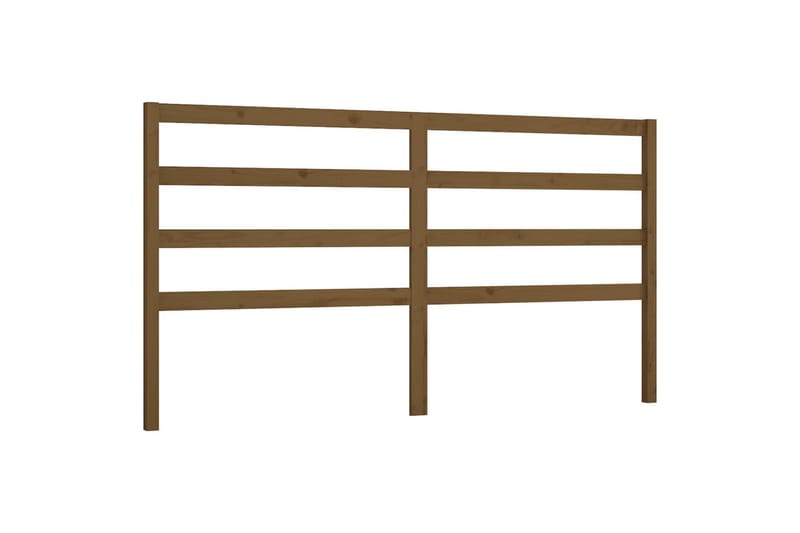 Sengegavl honningbrun 206x4x100 cm heltre furu - Brun - Møbler - Senger - Sengetilbehør & sengegavl - Sengegavl