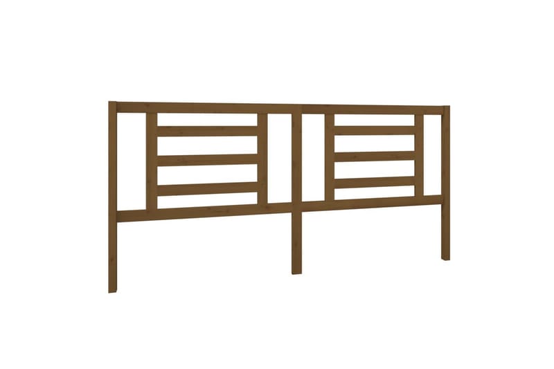Sengegavl honningbrun 206x4x100 cm heltre furu - Brun - Møbler - Senger - Sengetilbehør & sengegavl - Sengegavl
