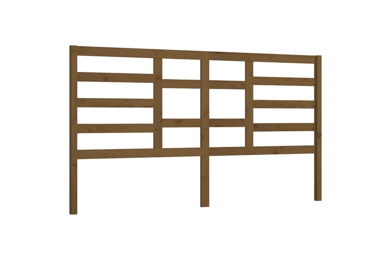 Sengegavl honningbrun 206x4x104 cm heltre furu - Brun - Møbler - Senger - Sengetilbehør & sengegavl - Sengegavl