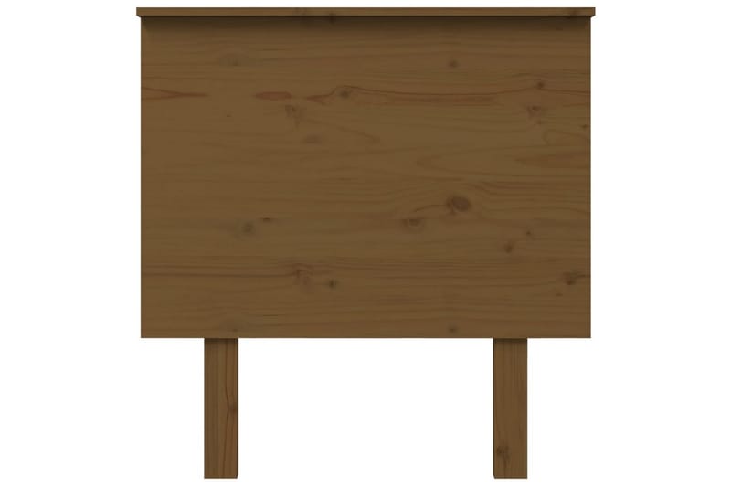 Sengegavl honningbrun 79x6x82,5 cm heltre furu - Brun - Sengegavl