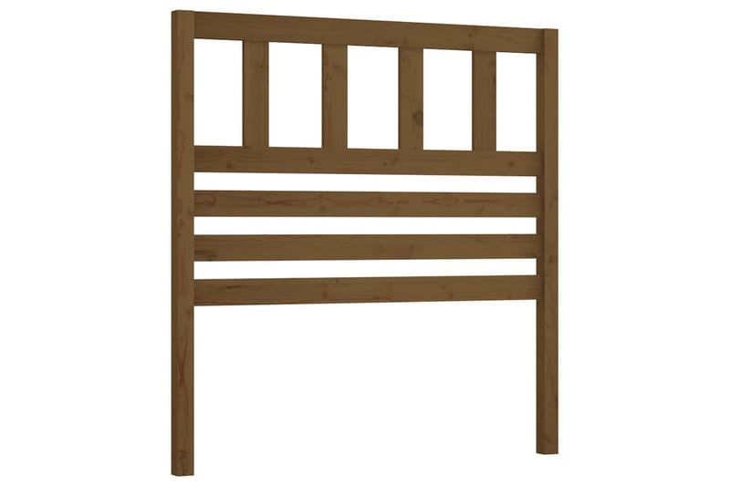 Sengegavl honningbrun 81x4x100 cm heltre furu - Brun - Møbler - Senger - Sengetilbehør & sengegavl - Sengegavl