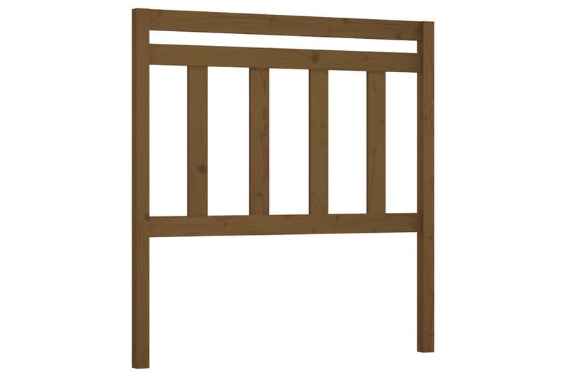 Sengegavl honningbrun 81x4x100 cm heltre furu - Brun - Møbler - Senger - Sengetilbehør & sengegavl - Sengegavl