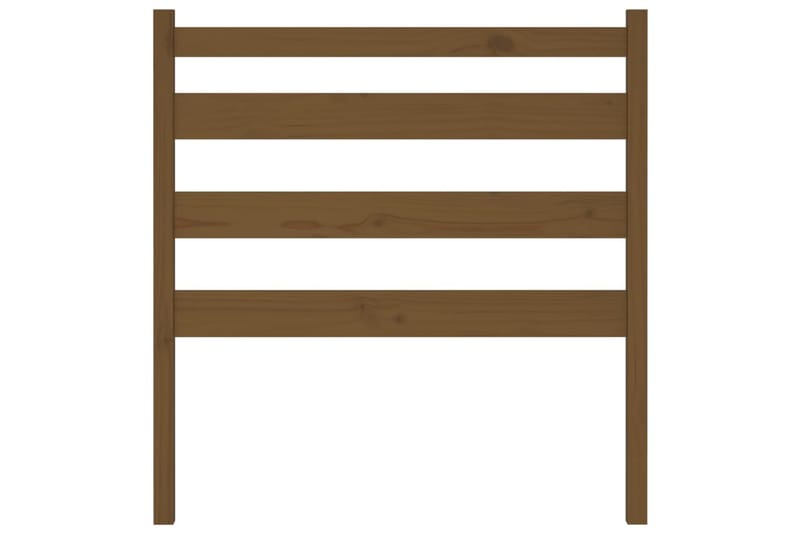 Sengegavl honningbrun 81x4x100 cm heltre furu - Brun - Møbler - Senger - Sengetilbehør & sengegavl - Sengegavl