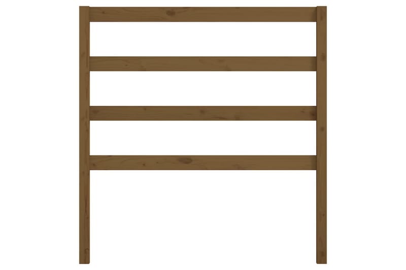 Sengegavl honningbrun 81x4x100 cm heltre furu - Brun - Møbler - Senger - Sengetilbehør & sengegavl - Sengegavl