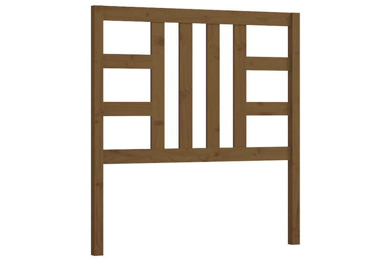 Sengegavl honningbrun 81x4x100 cm heltre furu - Brun - Møbler - Senger - Sengetilbehør & sengegavl - Sengegavl