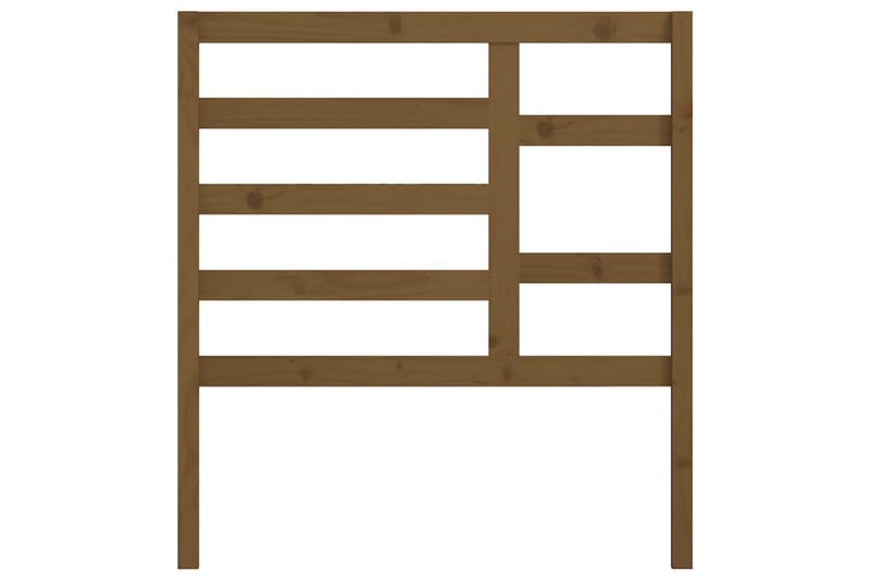 Sengegavl honningbrun 81x4x104 cm heltre furu - Brun - Møbler - Senger - Sengetilbehør & sengegavl - Sengegavl