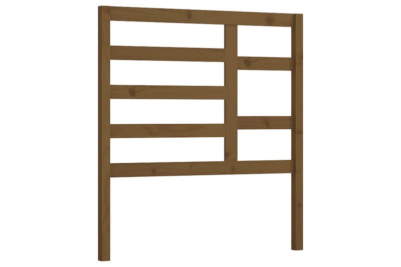 Sengegavl honningbrun 81x4x104 cm heltre furu - Brun - Møbler - Senger - Sengetilbehør & sengegavl - Sengegavl