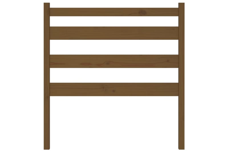 Sengegavl honningbrun 96x4x100 cm heltre furu - Brun - Møbler - Senger - Sengetilbehør & sengegavl - Sengegavl