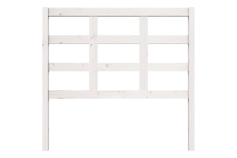 Sengegavl hvit 105,5x4x100 cm heltre furu - Hvit - Møbler - Senger - Sengetilbehør & sengegavl - Sengegavl