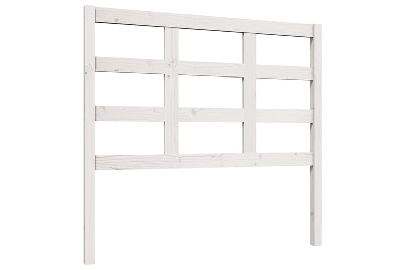 Sengegavl hvit 105,5x4x100 cm heltre furu - Hvit - Møbler - Senger - Sengetilbehør & sengegavl - Sengegavl