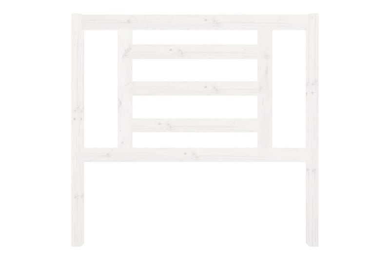 Sengegavl hvit 106x4x100 cm heltre furu - Hvit - Møbler - Senger - Sengetilbehør & sengegavl - Sengegavl