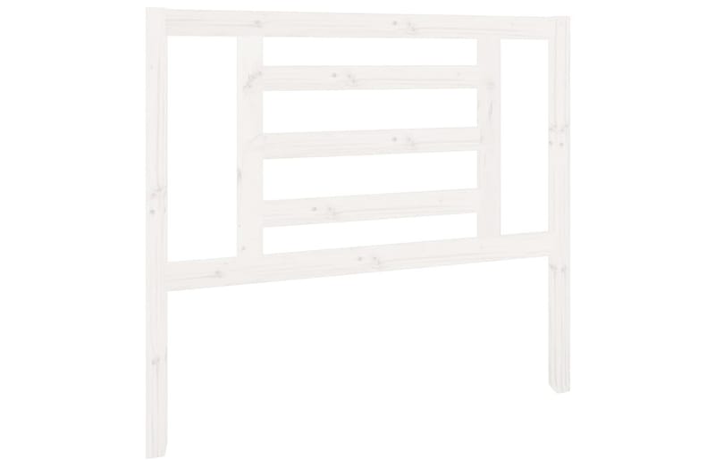 Sengegavl hvit 106x4x100 cm heltre furu - Hvit - Møbler - Senger - Sengetilbehør & sengegavl - Sengegavl
