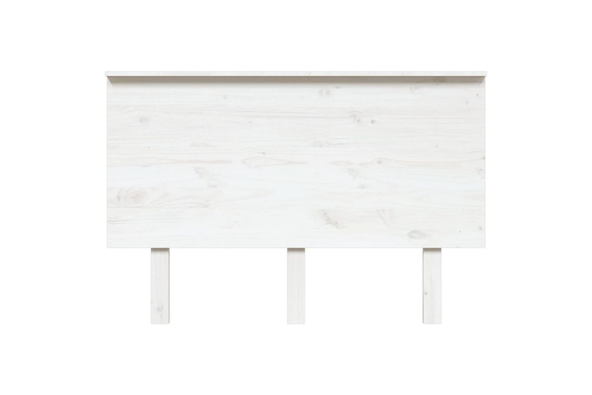 Sengegavl hvit 124x6x82,5 cm heltre furu - Hvit - Møbler - Senger - Sengetilbehør & sengegavl - Sengegavl