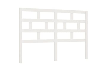 Sengegavl hvit 126x4x100 cm heltre furu - Hvit - Møbler - Senger - Sengetilbehør & sengegavl - Sengegavl