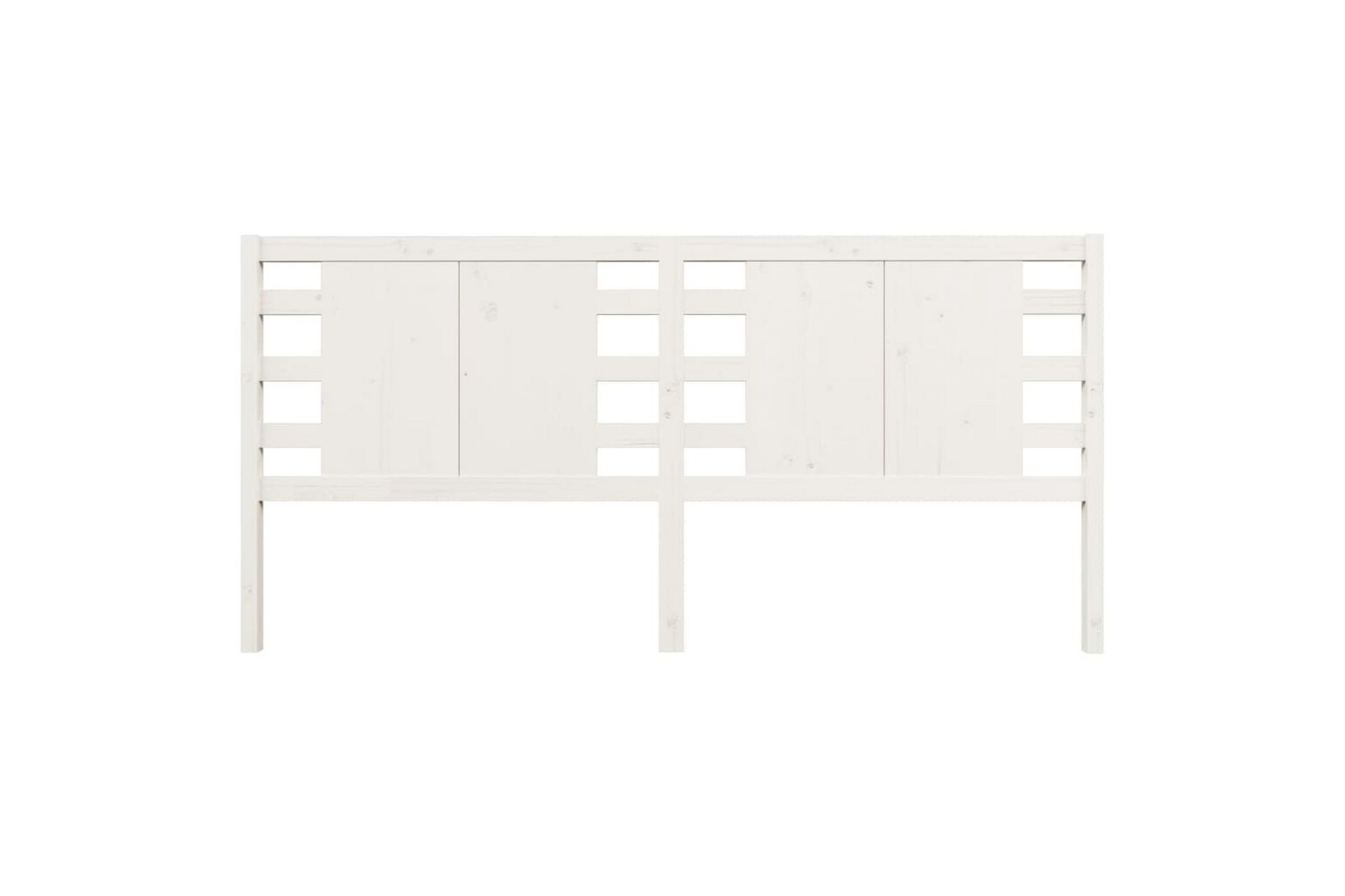 Sengegavl hvit 126x4x100 cm heltre furu - Hvit - Møbler - Senger - Sengetilbehør & sengegavl - Sengegavl