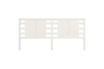 Sengegavl hvit 126x4x100 cm heltre furu - Hvit - Møbler - Senger - Sengetilbehør & sengegavl - Sengegavl
