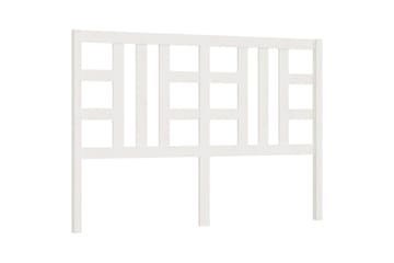 Sengegavl hvit 126x4x100 cm heltre furu - Hvit - Møbler - Senger - Sengetilbehør & sengegavl - Sengegavl