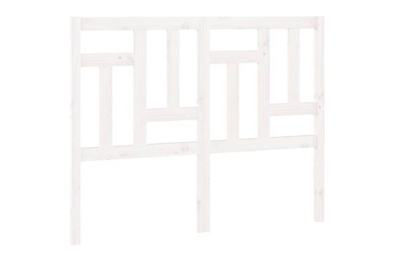 Sengegavl hvit 145,5x4x100 cm heltre furu - Hvit - Møbler - Senger - Sengetilbehør & sengegavl - Sengegavl