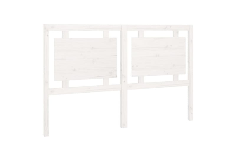 Sengegavl hvit 155,5x4x100 cm heltre furu - Hvit - Møbler - Senger - Sengetilbehør & sengegavl - Sengegavl
