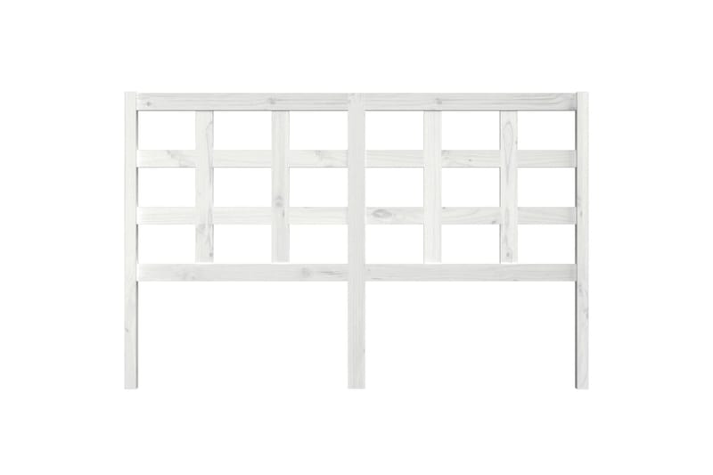 Sengegavl hvit 156x4x100 cm heltre furu - Hvit - Møbler - Senger - Sengetilbehør & sengegavl - Sengegavl